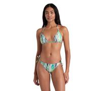 Arena Womens Water Print String Bikini Triangle Two Pieces, Zebra, XS EU