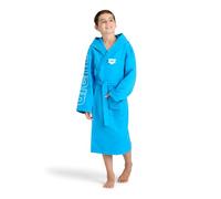 Arena Zeal Plus Junior Boys' and Girls' Microfibre Bathrobe with Hood and Pockets, Quick-drying, Comfortable and Lightweight
