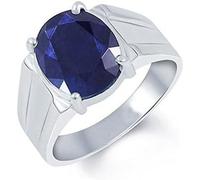ArenaGems Handmade Blue Sapphire Solid Sterling Silver Ring For Men (14)