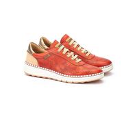 Arenas Leather Trainers Red