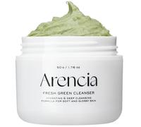 Arencia Korean Rice Mochi Face Cleanser & Daily Scrub - Moisturizing, Brightening & Deep-Cleansing - All Skin Types, Vegan, Organic - with Rice Powder, Rice Water & Green Tea (50g)
