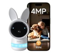 ARENTI 2.5K 5Ghz&2.4G Wi-Fi Baby Monitor with Night Light,One Touch Call,Night Vison,Cry Detection, 2-Way Talk,Pan Tilt, Motion Tracking,Temperature&Humidity Detection,Smart Baby Camera(AInanny A4)