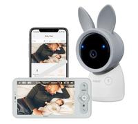 ARENTI Baby Monitor, Cry & Motion Detection, 2K Smart Baby Camera with 5-Inch Upgraded Wireless Display, Two Way Audio, Super Night Vision, Temp & Humidity Sensor, Lullabies