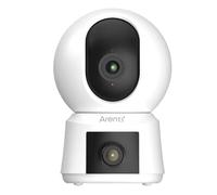 ARENTI P3TT - 3MP Indoor Surveillance Camera with Dual Lenses, Pan and Tilt Function, 2.4GHz and 5GHz Dual Band WiFi, Automatic Tracking and Noise Detection