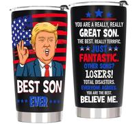 AREOK Gifts for Son from Mom Dad, Best Son Ever Gifts - Christmas Birthday Gift for Sons Adult, 20 OZ Sons Stainless Steel Insulated Travel Coffee Tumbler Cup
