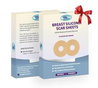 Areola Silicone Sheets - Breast Surgery Recovery Supplies - Reusable and Comfortable Under Post-Op Bra (2 Pcs)