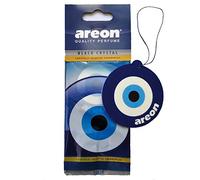 AREON Car Air Freshener Hanging Black Crystal Blue Eye Oriental Nazar Amulet Home 2D Paper Pack of 1
