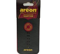 AREON Car Air Freshener Leather Holder Hanging Pocket Bag Case Black Pack of 1