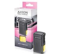 AREON Car Air Freshener Vent Anti Tobacco Clip On Perfume Bottle Diffuser Liquid Glass Refillable Holder Mini Long Lasting 8ml Pack of 1