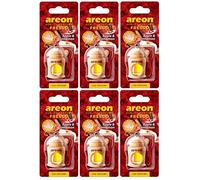 Areon Fresco Car Air Freshener Apple and Cinnamon 4 Milliliters Multi Pack Of 6