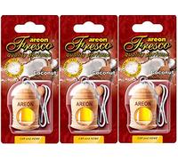 AREON Fresco Car Air Freshener Coconut 4 Milliliters Multi Pack Of 3