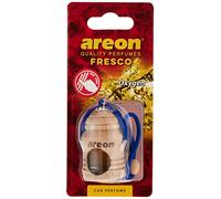 Areon Fresco Car Air Freshener Hanging Oxygen Perfume Diffuser Glass Bottle Mini Wood Pendant Liquid Scent Long Lasting Home Office Room Van 3D 4ml Pack of 1