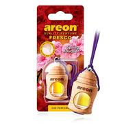 Areon Fresco Car Air Freshener Hanging Spring Bouquet Perfume Diffuser Hanging Glass Bottle Mini Wood Pendant Liquid Flower Scent Long Lasting Home Office Room Van 3D 4ml Pack of 1
