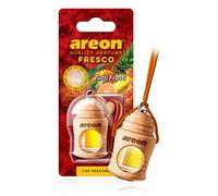 Areon Fresco Car Air Freshener Hanging Tutti Frutti Perfume Diffuser Glass Bottle Mini Wood Pendant Liquid Sweet Fruit Scent Long Lasting Home Office Room Van 3D 4ml Pack of 1