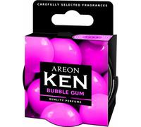 AREON Ken Car Air Freshener Bubble Gum Sweets Bubblegum Scent Tin Can Mini Home Top Up Adjustable Vented Lid 3D Multi Pack Set of 6