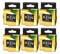 AREON Ken Lemon Car Air Freshener, Tin Can, Vented Lid, Long Lasting, Adjustable Vented Lid, 3D Pack of 1