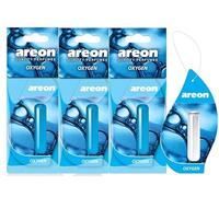Areon Liquid Car Air Freshener Hanging Oxygen Pendant Perfume Long Lasting Home 3D 5 ml Multi Pack Set of 3