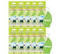 Areon Mon Car Air Freshener Hanging Green Mountain Fresh Set Multi Pack of 10