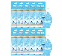 Areon Mon Car Air Freshener Hanging Miami Beach Tropical Blue Set Multi Pack of 10