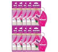 Areon Mon Car Air Freshener Lilac Pink Flower Hanging Set Multi Pack of 10