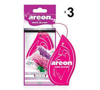 AREON Mon Car Air Freshener Lilac Pink Flower Hanging Set Multi Pack of 10