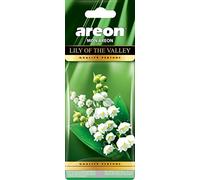 Areon Car Air Freshener – Lily of the Valley – Hanging 2D Paper, Green – Pack of 1
