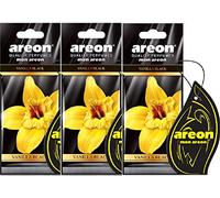 AREON Mon Car Air Freshener Vanilla Black Sweet Hanging Set Multi Pack of 3