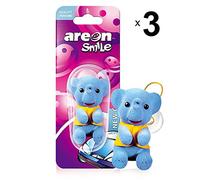 Areon Smile Car Air Freshener New Car Smell Scent Funny Hanging Blue Elephant Home 3D Pack of 1