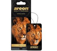 AREON WILD - Hanging Custom Cute Funny Car Air Freshener for Home & Office - Premium Cologne Perfume with Natural Fragrances - Long Lasting, Fresh, Luxurious Scent - Stylish Design - Jungle King, Pack