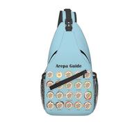 Arepa Guide Venezuela Latin Fast Food Chest Bag Men Sling Crossbody Backpack Chest Bag Travel Hiking Daypack Shoulder Bag