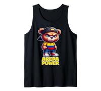 AREPA Power Colombia Flag Colombiano Food Proud Teddy Bear Tank Top