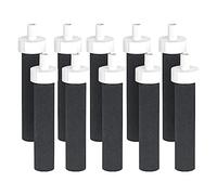 AREPAS Replacement Accessories Activated Carbon Water Bottles Filters for BB06, Hard Edge, Sport Bottles Filters, 10 Count