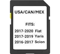 ARERCO Navigation map Update Sd Card Compatible with Toyota Yaris iA-2017, Scion iA-2016, Fiat 124- (2017-2020) sp*der, Lusso, Abarth/Rally USA/CAN/MEX