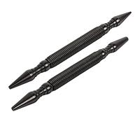 ARES 10013 - 2-Piece Dual Head Nail Setter Kit - Features 1/32-Inch (#1), 1/16-Inch (#2), 3/32-Inch (#3), and 1/8-Inch (#4) Dual Head Designs - CNC-Precision Machined - 5000 PSI Striking Force