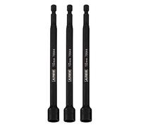 ARES 27006-3-Piece 10mm Magnetic Impact Nut Driver Bit Set - 6-Inch Length - Impact Grade Nut Setters with Industrial Strength Magnets