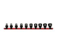Ares 29019 10-Piece SAE Low Profile Nano Impact Socket Set with 3/8" Drive Provides More Clearance Than Flat Standard Sockets Includes Aluminium Rail