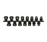 ARES 29020 - 15-Piece 1/2-Inch Drive Metric Low Profile Nano Impact Socket Set - Impact Grade Sockets Offer Greater Clearance Than Typical Shallow Sockets - Includes Aluminum Storage Rail