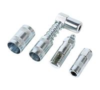 ARES 54018 - 90 Degree Grease Gun Adapter & Coupler - Includes 90 Degree Quick Coupler & Quick Connect Slide Style Adapters - Plus Coupler