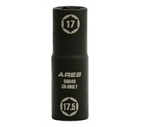 ARES 59048 17x17.5mm Half Size Lug Nut Flip Socket - 1/2-In Drive