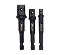 ARES 70000-3-Inch Impact Grade Socket Adapter Set - Turns Impact Drill Driver into High Speed Socket Driver - 1/4-Inch, 3/8-Inch, and 1/2-Inch Drive