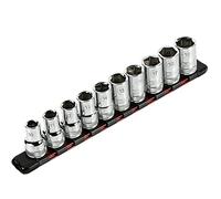 ARES 70342-1/2-Inch Drive Aluminum Socket Organizer - Store up to 10 Sockets and Keep Your Tool Box Organized - Sockets Will Not Fall Off This Rail