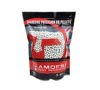 Ares Amoeba Diamond Precision 0.30g BIO Airsoft BB Pellet (3330) 1 Kilo 6mm BB's White High Accuracy