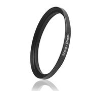 Ares Foto® Step-Up Lens Adapter Ring for Filters, Made of CNC Machined Metal with Matte Black Electroplated Finish (52mm - 55mm)