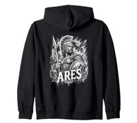 Ares God Of Spartan Warrior Myth Legend Zip Hoodie