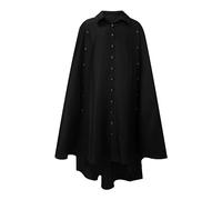 Arestory Mens Medieval Button Hooded Cloak Clearance Hooded Coats Men's Retro Steam Punk Gothic Wind Cloaks Hood Hat Halloween Cosplay Costume Knight Gothic Fancy Dress Hoodie Robe Masquerade Cape