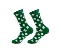 Arestory St. Patrick's Day Socks for Men Women, Irish Green Shamrock Sock Mid-Calf Novelty Socks, Unisex Funny St Patricks Day Sock Clover Lucky Stockings for Party Daily Wear