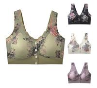 Arestory Women's Nursing Bras Warehouse Sale Clearance Pregnant Front Opening Bra Flower Printed Wireless Bralette Sports Yoga Seamless Underwear Pregnancy Full Coverage Bandeau Bohemia Bras