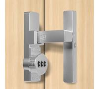 Aresvrgo Sliding Door Lock 90 Degree, Deadbolt Lock 90 Degree with Password Lock, Both Installation Methods with Screws and Glue, Sliding Door Lock for Sliding Door, Bathroom, Garden, Window, Outdoor