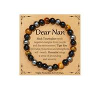 Aretas Valentines Womens Bracelet Gifts for Nan Her Ladies Personalised Best Nan's Jewellery Accessories Ideas Mothers Day Birthday Present from Grandkids Grandchildren Grandson Granddaughter