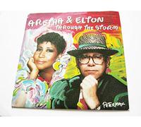 Aretha Franklin & Elton John - Franklin, Aretha & Elton John Through The Storm 7" Arista 112185 EX/VG 1989 picture sleeve